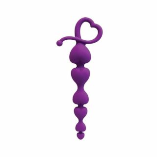 Anal Beads |   Curve Novelties Gossip Hearts On A String – Magenta Anal Beads Anal Beads