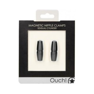 Bedroom Accessories |   Shots Ouch Sensual Cylinder Magnetic Nipple Clamps – Black Bedroom Accessories Bedroom Accessories