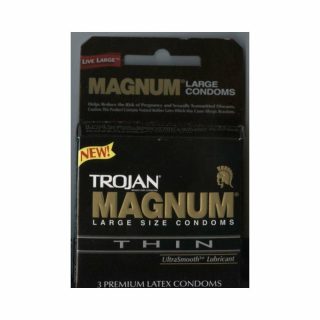 Condoms |   Trojan Magnum Thin Large Size Condoms With Ultrasmooth Lubricant Condoms Condoms