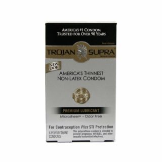 Condoms |   Trojan Supra Microsheer Polyurethane Condoms 6 Pack Condoms Condoms