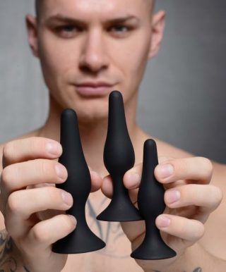 Couples Anal Play |   Triple Spire Tapered Silicone Anal Trainer Set Couples Anal Play Couples Anal Play