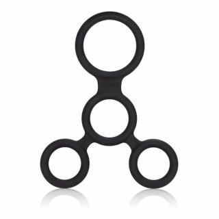 Extreme Bondage Gear |   Full Erection Spreader Ring Black Bondage & Kink Extreme Bondage Gear