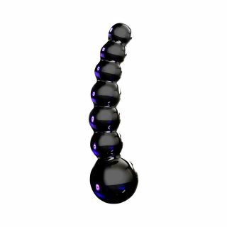 G Spot Dildos |   Icicles No 66 Glass Massager Black Dildos G Spot Dildos