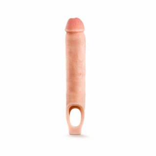 Penis Enhancers |   Performance Plus – 11.5 Inch Silicone Cock Sheath Penis Extender – Vanilla Couples Toys Penis Enhancers