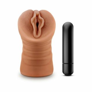 Pocket Pussy |   M For Men Sofia Mocha Tan Vagina Stroker Male Masturbators Pocket Pussy