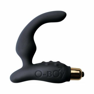 Prostate Massagers |   O-Boy 7 Black Anal Toys Prostate Massagers