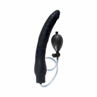 Prostate Massagers |   Ram Inflatable Latex Dong 12 Inch- Black Anal Toys Prostate Massagers