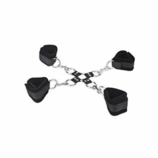 Restraints |   Lux Fetish 5 Piece Hogtie Set Black Bondage & Kink Restraints