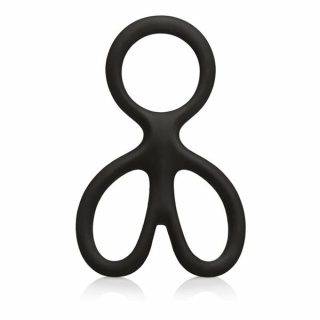 Extreme Bondage Gear |   Silicone Ball Spreader Black Bondage & Kink Extreme Bondage Gear